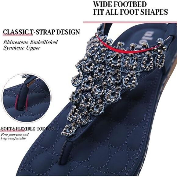 Durable & Comfortable Boho Sandals: Sparkle in Style - Picture 4 of 4